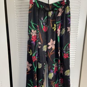 Floral Wide Leg Pants